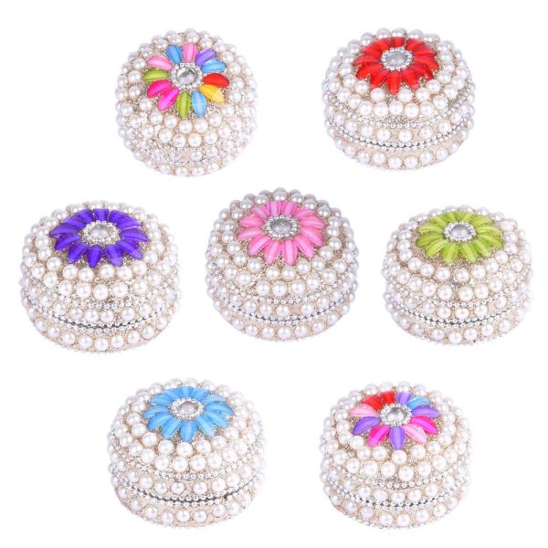 Beads Decorated Box Assorted colors