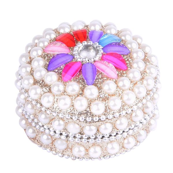 Beads Decorated Box Assorted colors