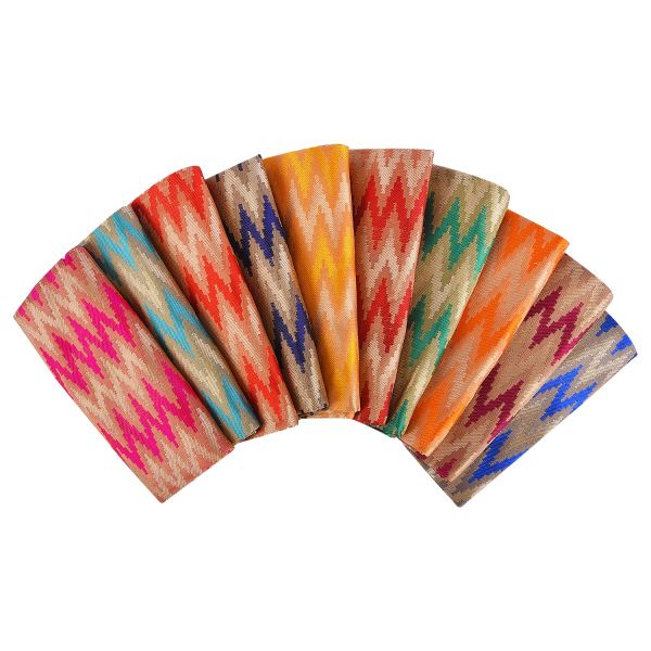 Blouse Bits-Ikkat Brocade(10 Pc Pack)