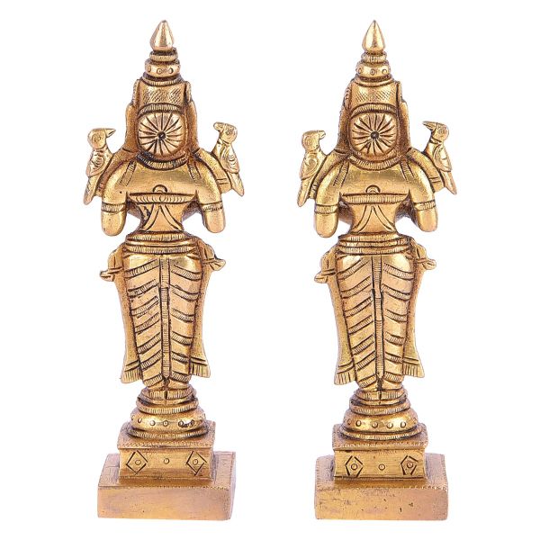 Brass Deepa Lakshmi Pair Medium