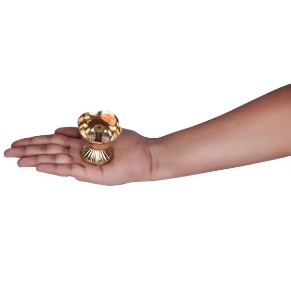 Brass Floral Diya