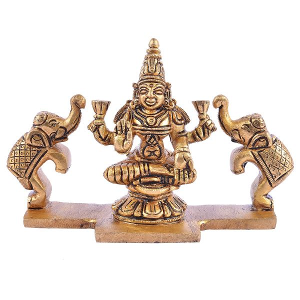 Brass Gajalakshmi Idol Medium