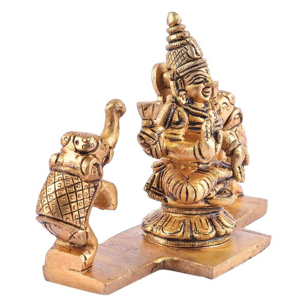 Brass Gajalakshmi Idol Medium