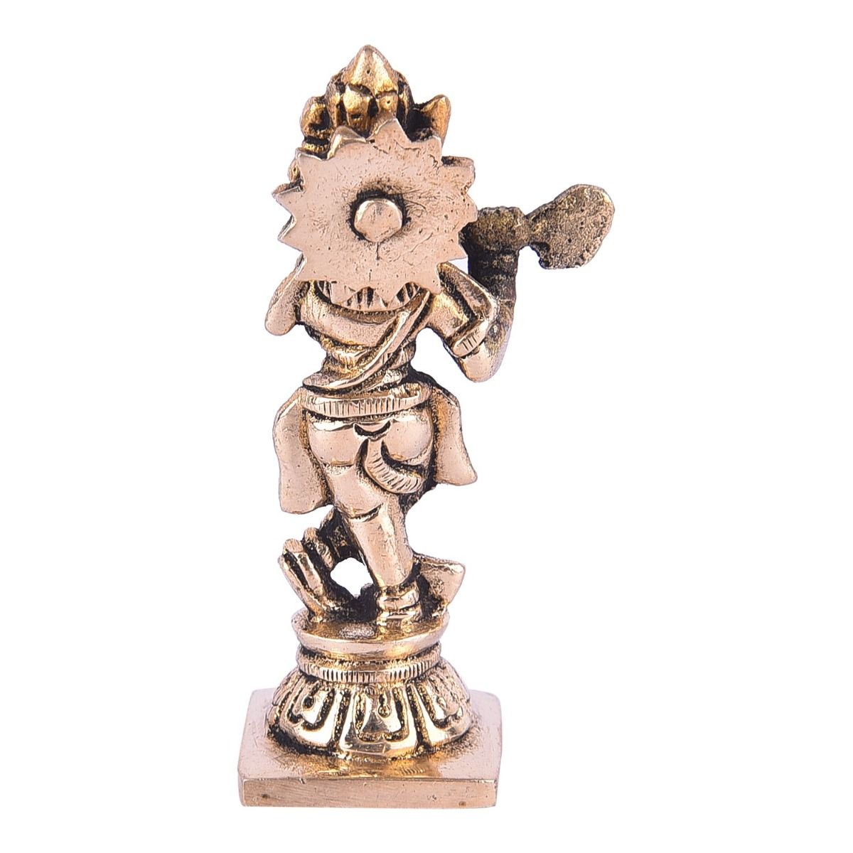 Brass krishna idol small