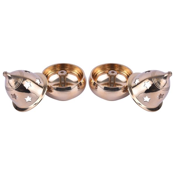 Brass Kubera Diya Pair Medium