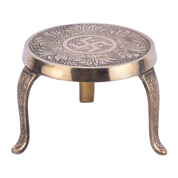 Brass Mukkali Chowki Medium