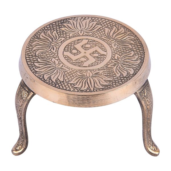 Brass Mukkali Chowki Medium