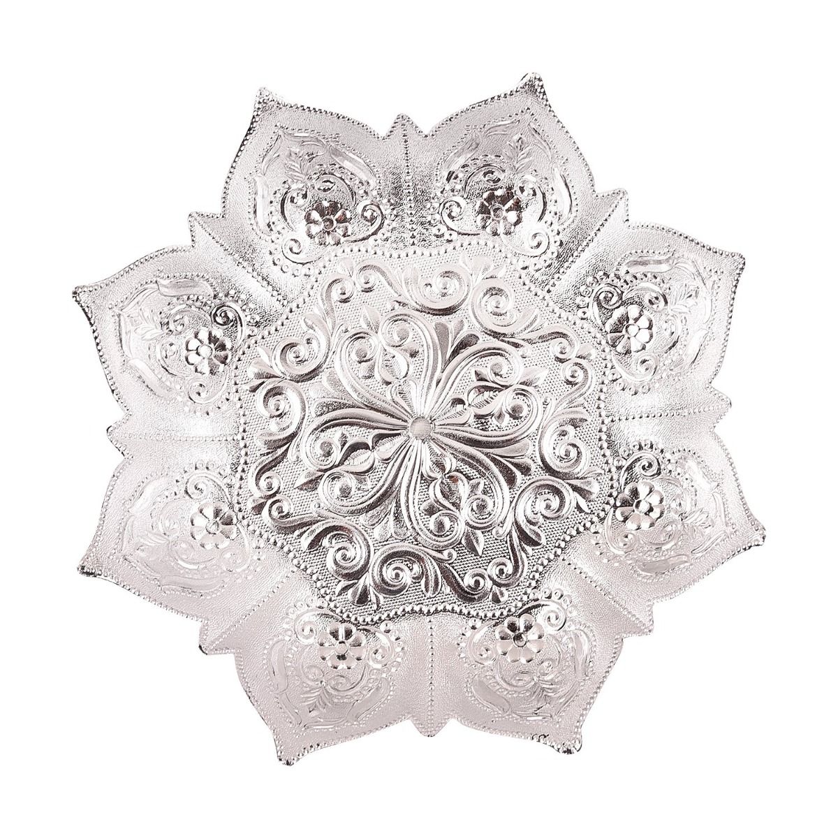 Fiber Lotus Bowl Big Silver