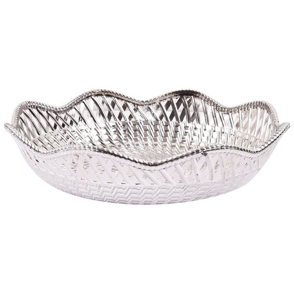 Fibre Wave Bowl Medium Silver