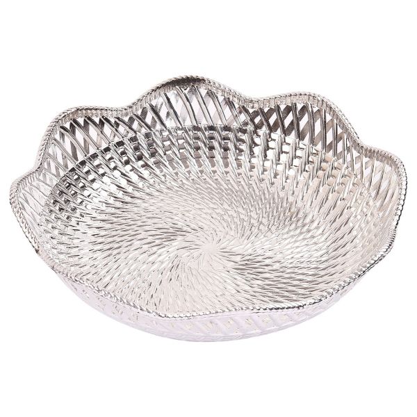 Fibre Wave Bowl Medium Silver
