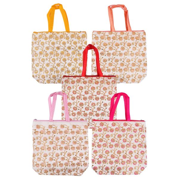 Floral Hand Bag 12x12 Assorted colours