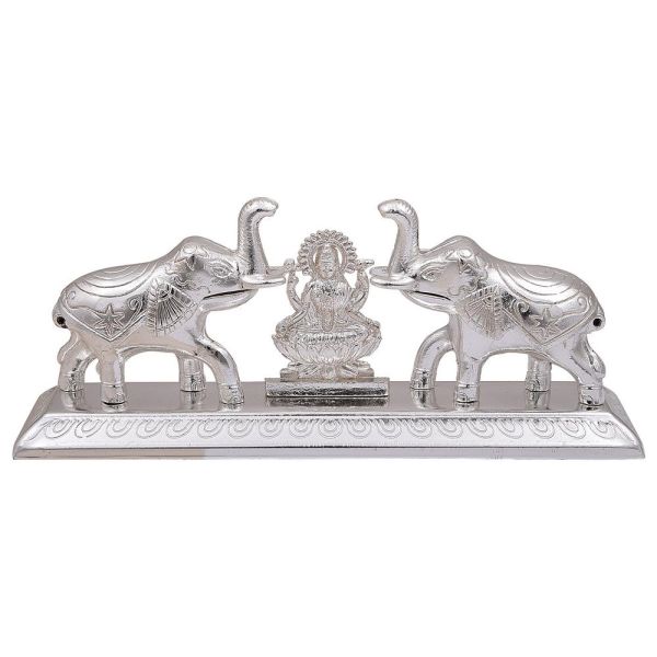 Gajalakshmi Kumkum box silver