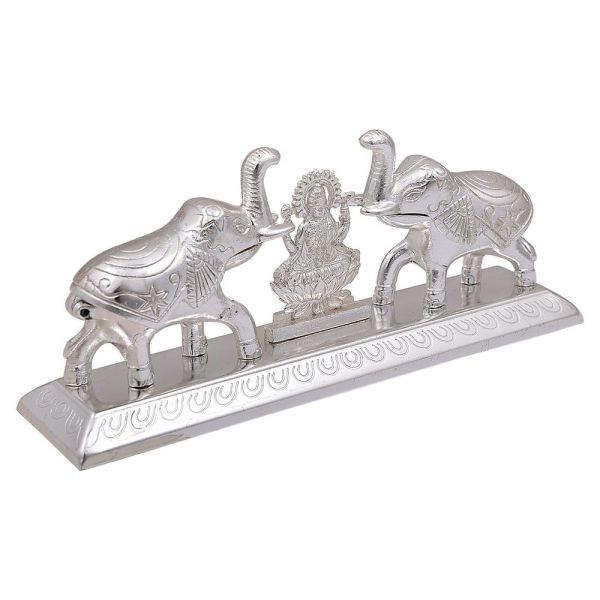 Gajalakshmi Kumkum box silver