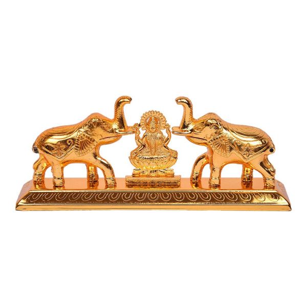Gajalakshmi kumkum box gold