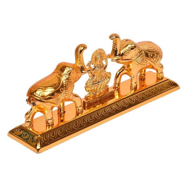 Gajalakshmi kumkum box gold