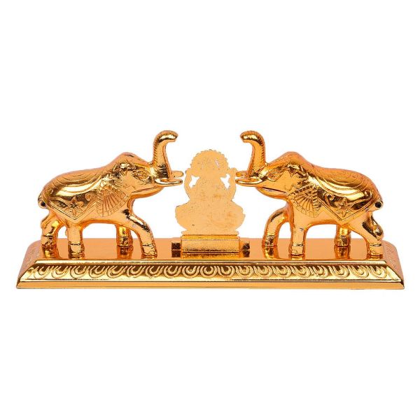 Gajalakshmi kumkum box gold