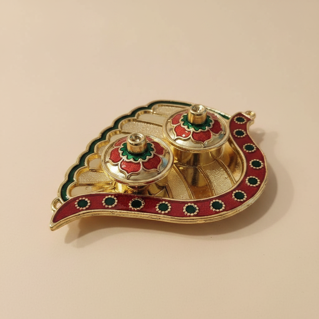 Mina Kumkum Plate Leaf