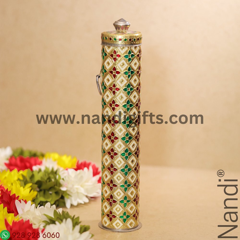 Minakari Agarbatti Storage Box