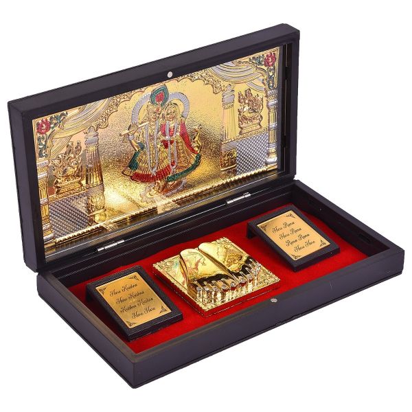 RadhaKrishna Charan Paduka Pooja Box