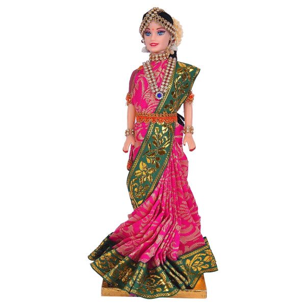 Traditionally dressed lady doll random colour 1pc
