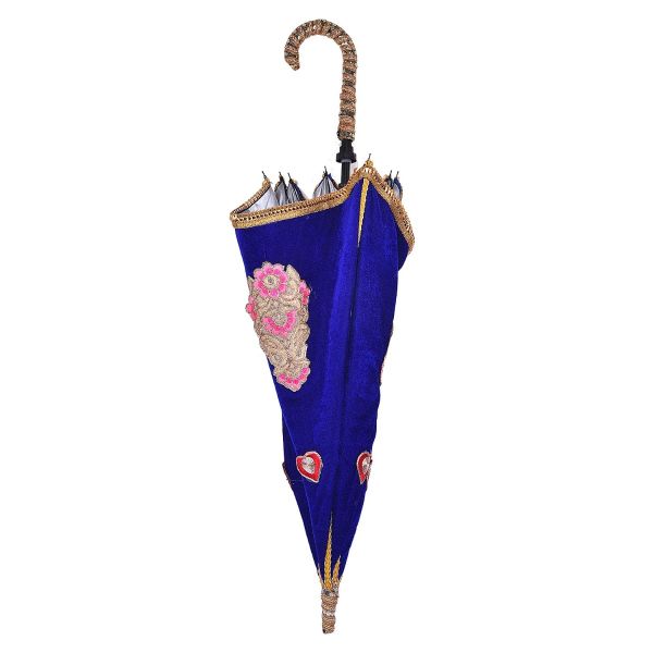 Wedding Velvet Kashi Yatra Set Blue (Random Designs)