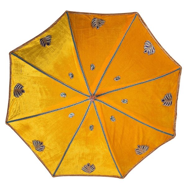 Wedding Velvet Kashi Yatra Set Yellow (Random Designs)