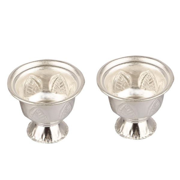 German Silver Kumkum Bowl Matka Small