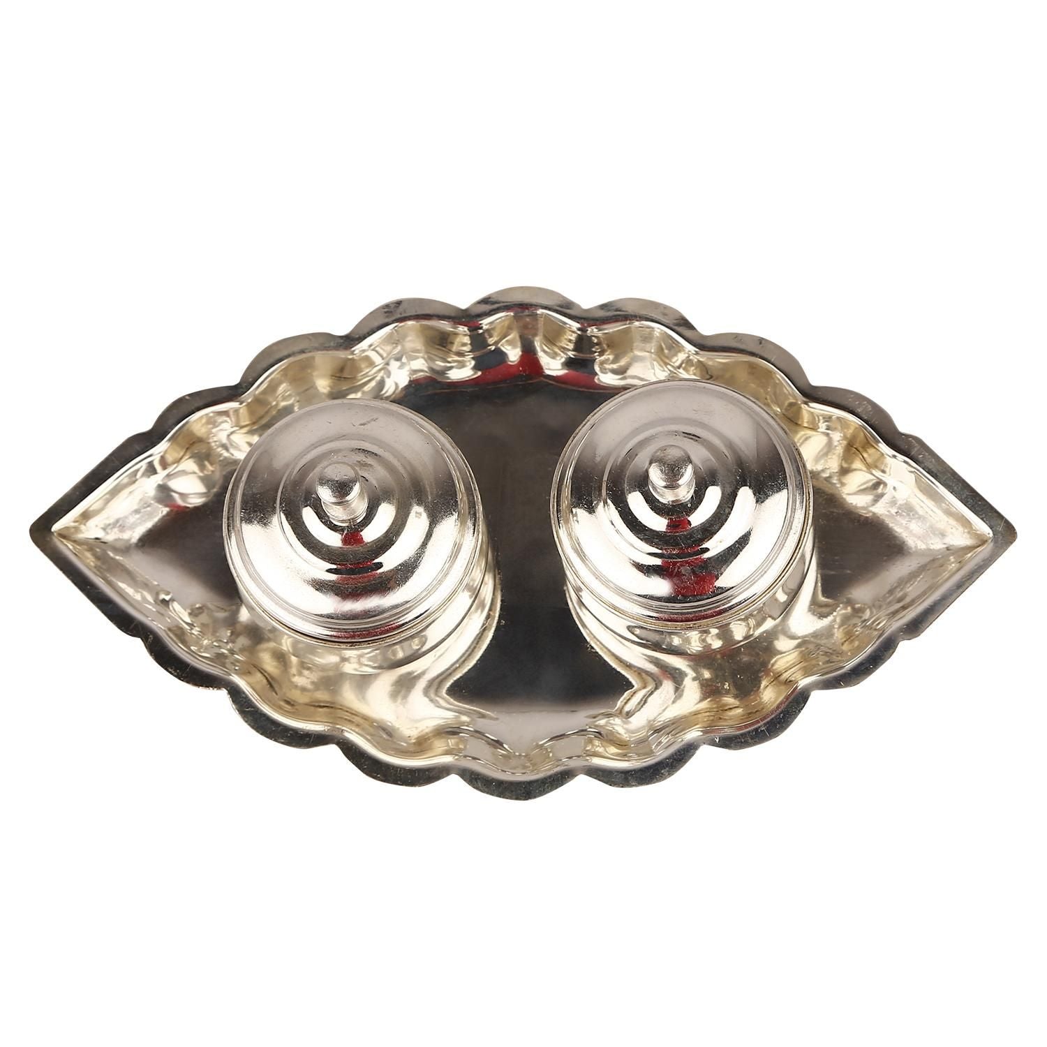 German Silver Kumkum with lid small