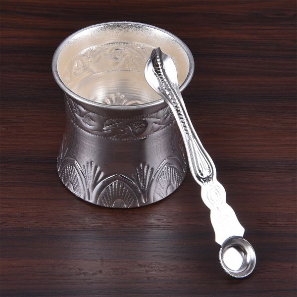 German Silver Panchapatra set