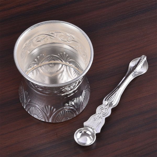 German Silver Panchapatra set