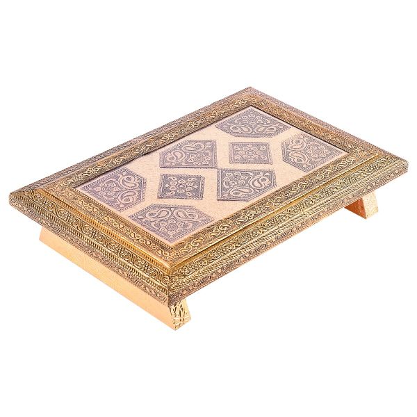 Golden Oxidized Chowki 12x8
