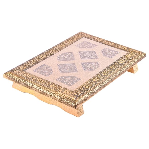 Golden Oxidized Chowki 15x10