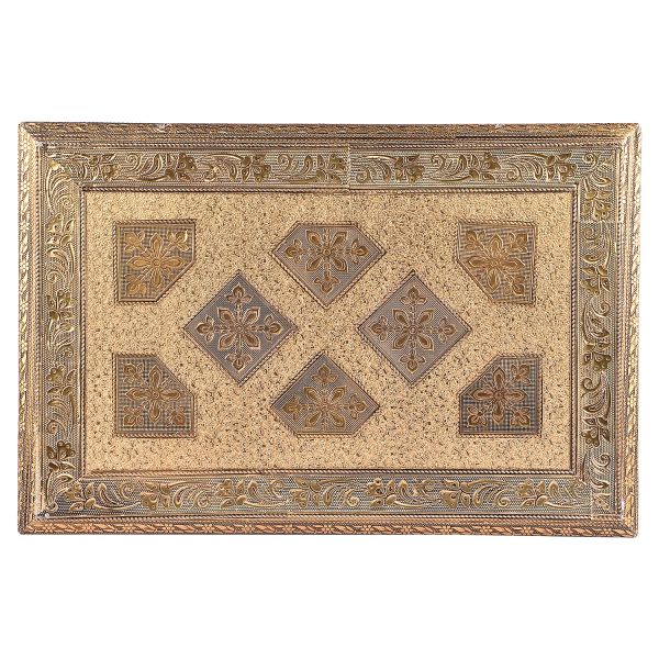 Golden Oxidized Chowki 15x10