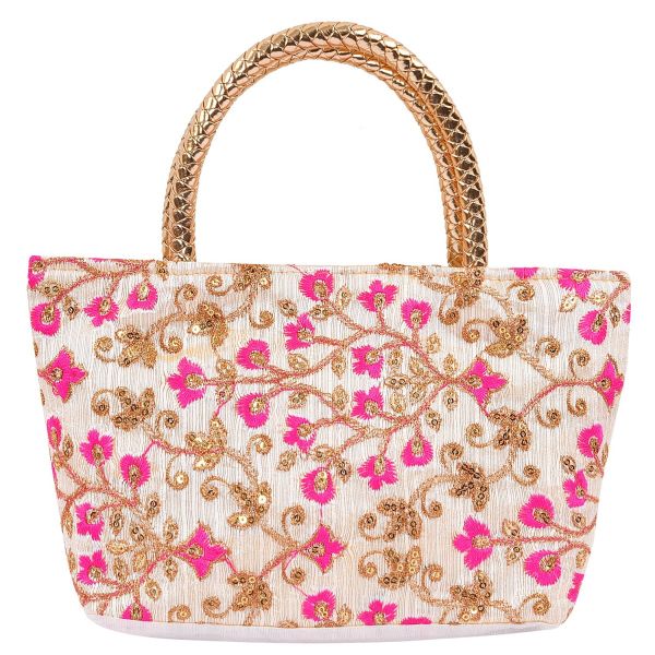 Hand Bag Embroidery Floral