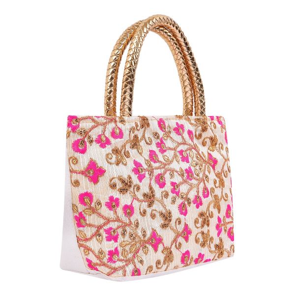 Hand Bag Embroidery Floral