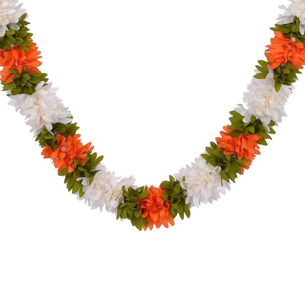 Jasmine Kakda Mala String Orange Green