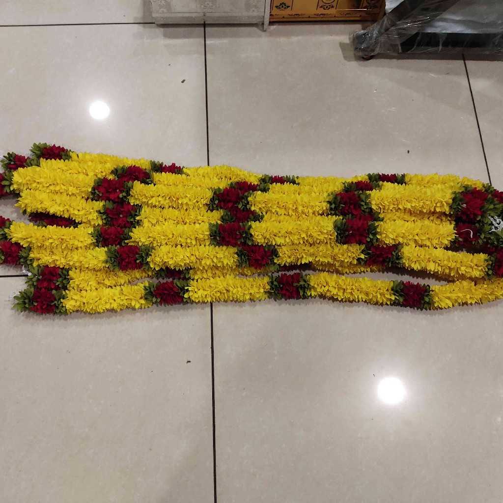 Jasmine Mala String Yellow Red