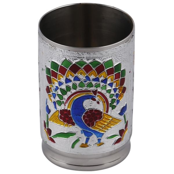 Minakari Glass White