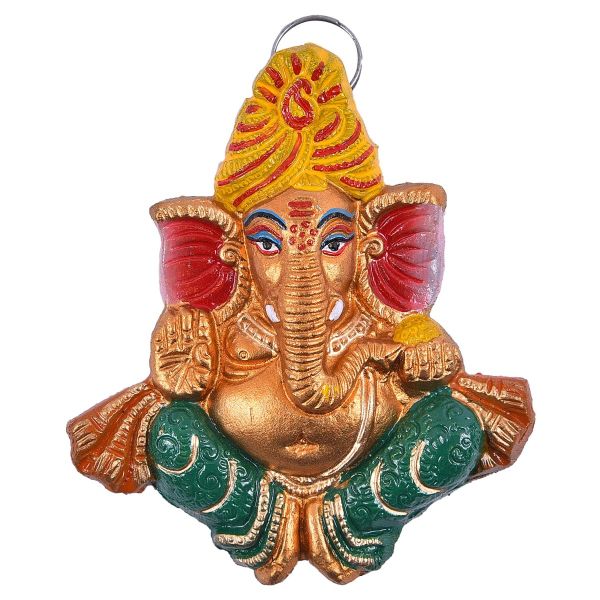 Pagdi Ganesh Hanging Painted