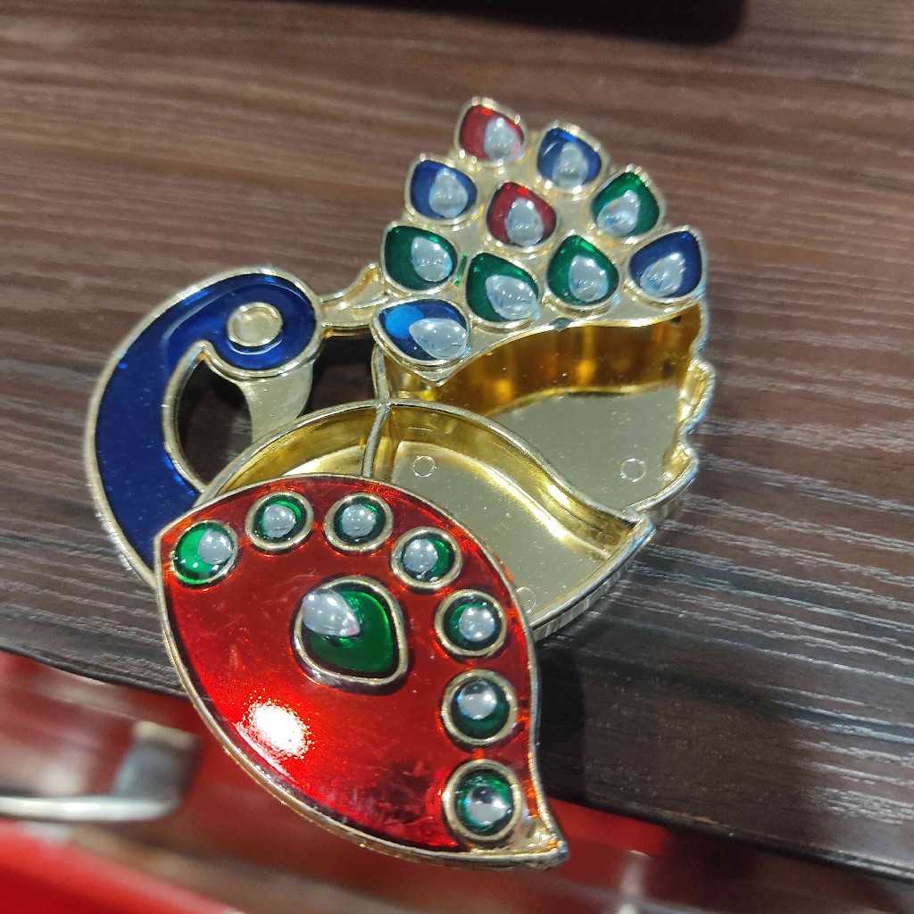 Peacock kumkum box