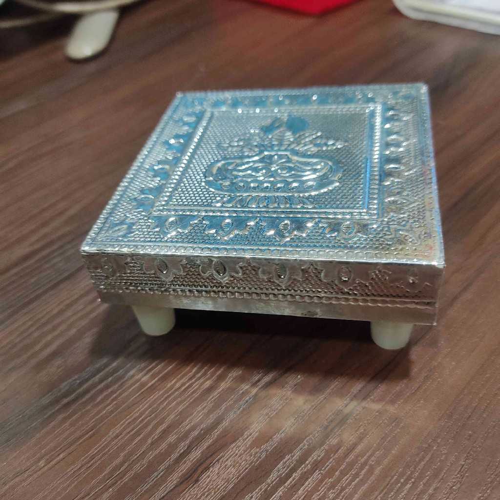 Pooja Chowki Silver 3X3