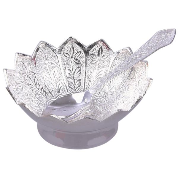 Silver plated kamal bowl 4