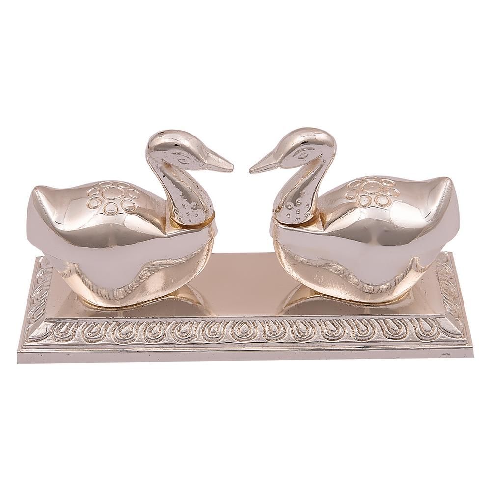 Swan Kumkum Box silver