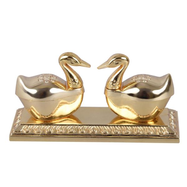 Swan KumKum Box Twin