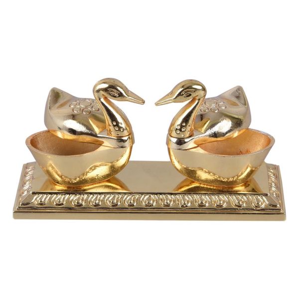 Swan KumKum Box Twin