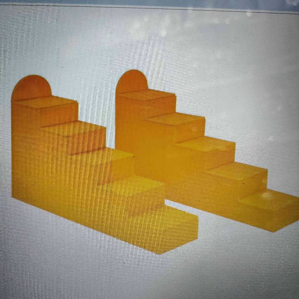 ACRYLIC STEPS YELLOW