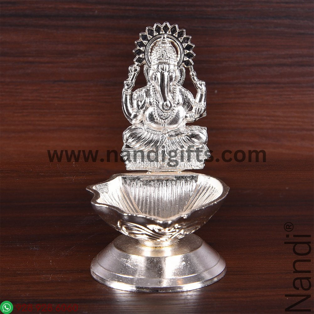 GANESH DIYA SILVER