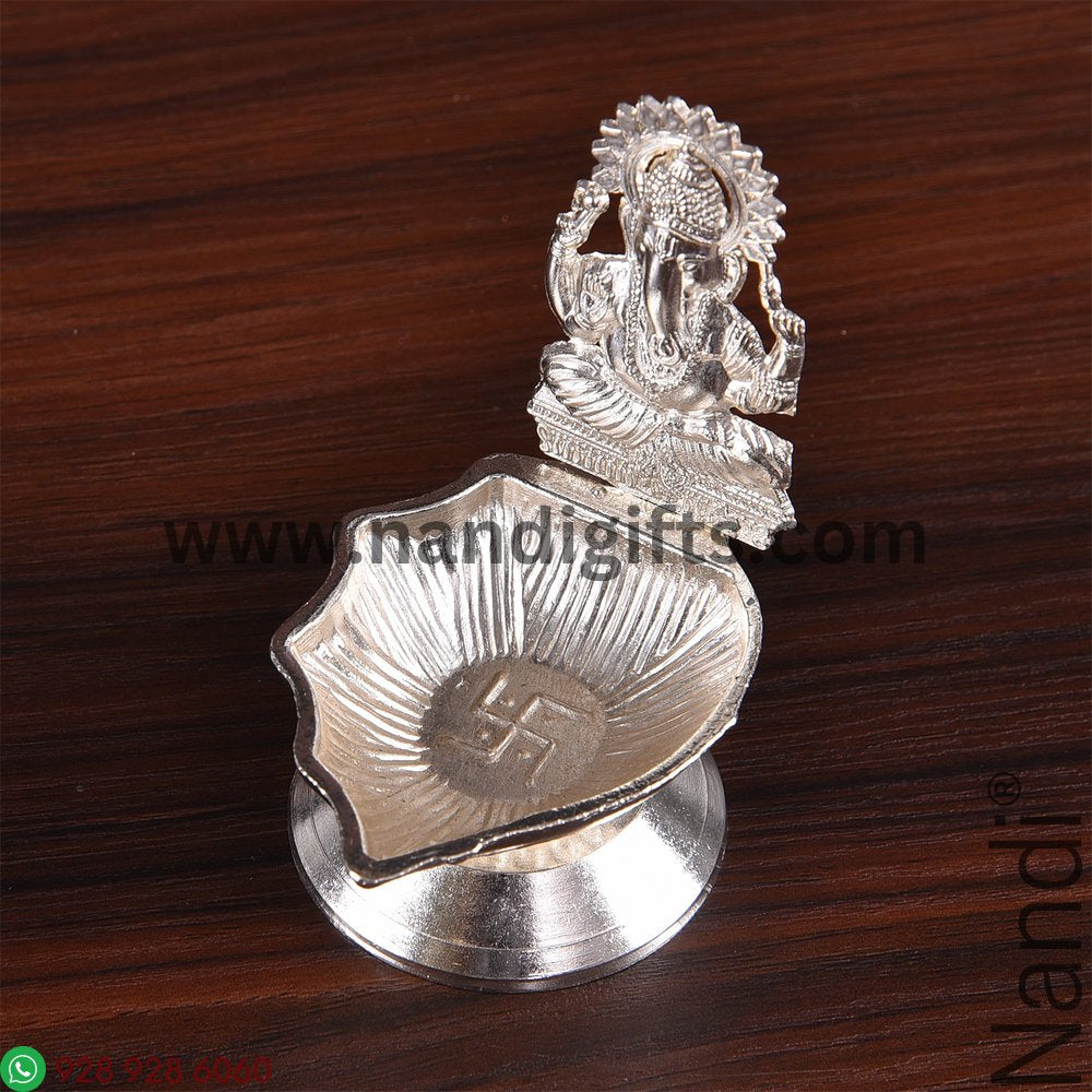 GANESH DIYA SILVER