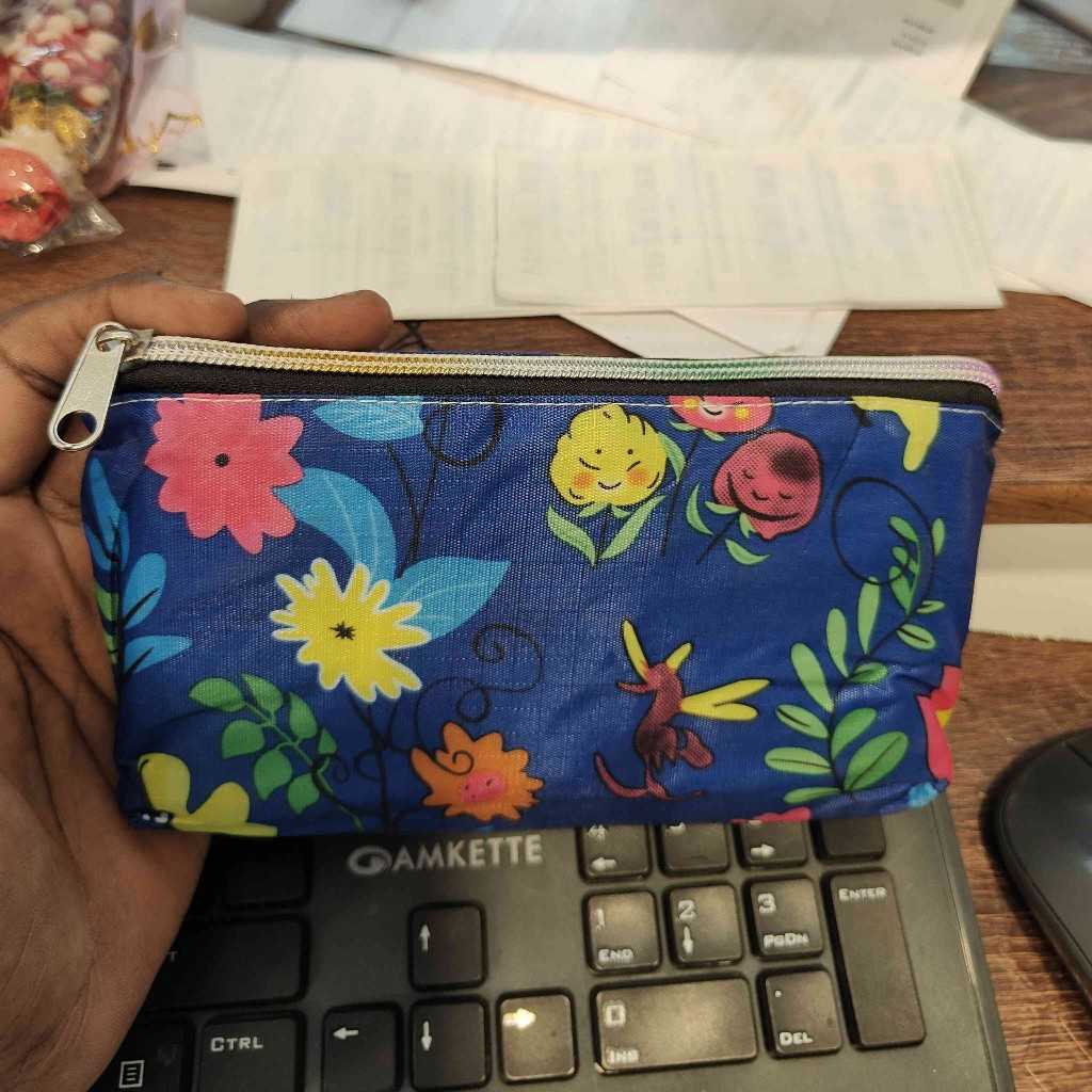 FOLDING BAG ZIPPER PURSE