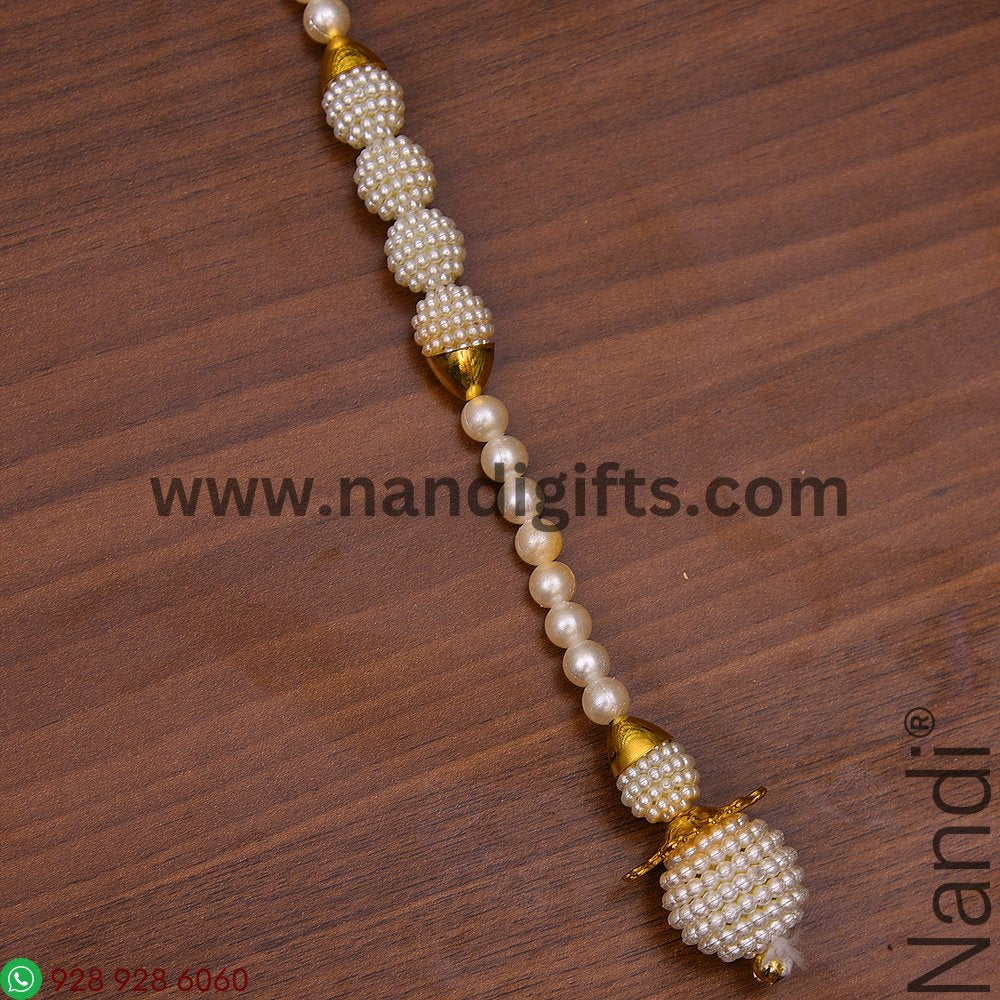 PEARL GOLDEN LEAF GANESH TORAN